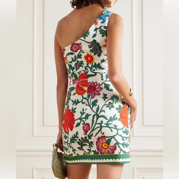 NWOT LA DOUBLEJ one-shoulder mini dress - Picture 2 of 4